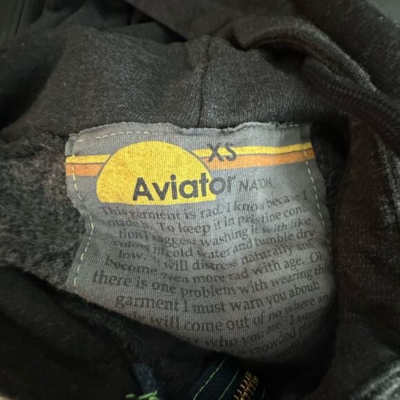 AVIATOR NATION x ANIMAL KINGDOM 5 Stripe Hoodie | Size XS - Picture 2 of 5